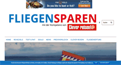 Desktop Screenshot of fliegen-sparen.de