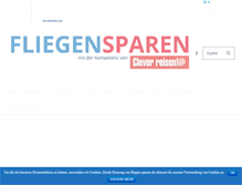 Tablet Screenshot of fliegen-sparen.de